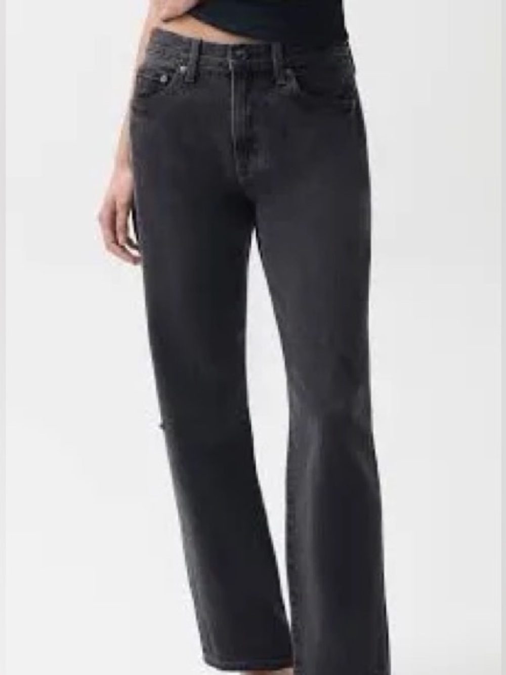 Pistola Lexi Women's High-Rise Straight Leg Jeans - Black